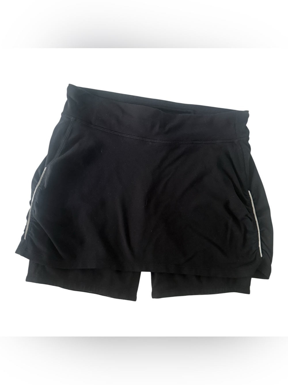 Athleta Black Athletic Skort with Built-In Shorts